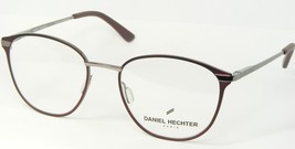 Daniel Hechter Paris DHM160-4 Bordeaux / Foncé Argent Lunettes Cadre 50-17-135mm - $94.81