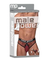 Thong Underwear Male Power Cock Pit Ring Removable Pouch Breathable Mesh - £18.16 GBP