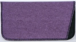 NEW Soft Safety Eyeglasses Glasses Purple Case Pouch W/ Cleaning Cloth 165x84mm - £3.46 GBP