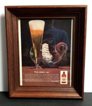 Olympia Brewing Beer Wood Framed Vintage Magazine Cut Print Ad w/ Glass ... - £15.85 GBP