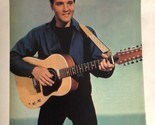 Vintage Elvis Presley magazine pinup picture Elvis with guitar - $3.55
