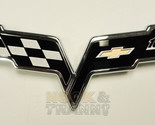 2012 Corvette C6 100th Anniversary Crossflags Bumper Emblem Fits 05-13 F... - £54.23 GBP