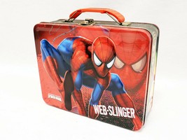 ORIGINAL Vintage 2010 Marvel Spider-Man Spider Sense Metal Lunch Box - $39.59