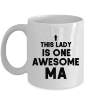 Awesome Ma Coffee Mug Mothers Day Funny Lady Tea Cup Christmas Gift For Mom - £12.69 GBP+