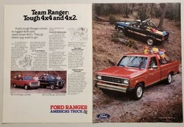 1985 Print Ad Ford Ranger Pickup Trucks 4x4 &amp; 4x2 Rugged &amp; Tough - £9.46 GBP