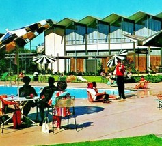 Poolside at Seattle Hyatt House Hotel Seattle Washington WA Chrome Postcard T14 - £3.06 GBP