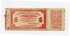 Wheeling Match Co's United Profit Sharing Coupon - $9.90