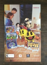 2002 Pac-Man Fever Playstation Nintendo Game Cube Full Page Original Ad - £4.70 GBP