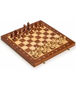 Handmade European Tournament Wooden Chess Set 40cm / 16&quot; - Folding - £57.88 GBP