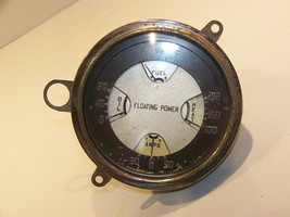 1937 Plymouth Coupe Fuel Heat Oil Amps Floating Power Gauge Cluster Oem - £215.54 GBP