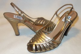 Barneys Co-op Shoes - Gold Leather Sandals SZ 38 new - $44.10