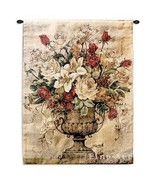 26x32 REFLECTIONS I Rose Floral Urn Tapestry Wall Hanging  - £65.90 GBP