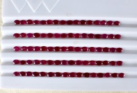 Certified Natural Heated Burma Ruby Oval Cut 80 Pc 46.30 Cts Gemstone Bracelet - £11,784.03 GBP