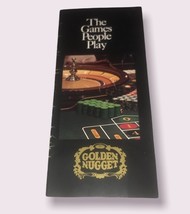 Golden Nugget “The Games People Play” Vintage Game Informational Pamphlet - $150.74 MXN