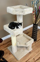 PREMIER 45&quot; TALL SOLID WOOD CAT TREE - FREE SHIPPING IN THE U.S. - £125.82 GBP