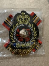 Round red accent retro medal pin badge cloth badge  - $13.64
