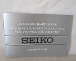 Replacement Seiko Watch Instructions Booklet- Analogue Quartz Solar - $5.00