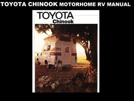 CHINOOK MOTORHOME MANUALs 600pgs for Toyota RV Operations Maintenance Se... - $24.74