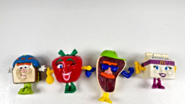 Vintage 1993 Mc Donalds Happy Meal Toys Food Fundamentals Changeable Set Of 4 - £20.59 GBP