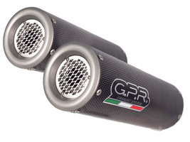 GPR Exhaust Ducati Monster 696 2008-2014 M3 Poppy Double Slip-on with DB Killers - $802.52