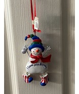 4&quot; Snow Person Christmas Ornament &quot;I LOVE YOU MOMMY&quot; *NEW W/Tags* US2 - $188.77 MXN