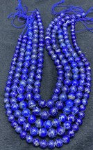 Medium Quality Lapis Lazuli 10-12mm 5 Strand 16&quot; beads strands / necklace string - £79.81 GBP