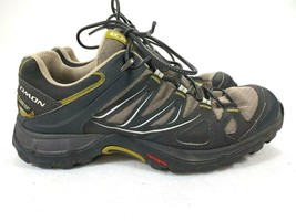 SALOMON Contragrip Trail Running Shoes Mens Size 8 Black and Gray - £18.59 GBP