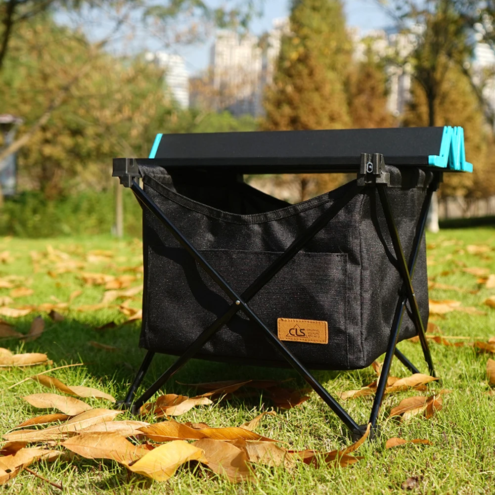 Outdoor Folding Bag Picnic Under Table Storage Pocket For Desk Box Tripod - £15.02 GBP+