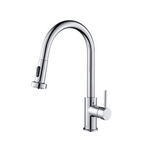 Casa Single Handle Pull Down Kitchen Faucet - Chrome - £112.89 GBP