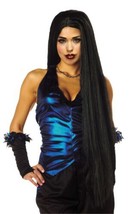 Morris Costumes Adult Costume Wig 36 Inches Long - Straight Black - One Size - £15.68 GBP