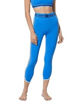 Solid and Striped Ace Belted Crop Leggings, Size Medium - £35.03 GBP