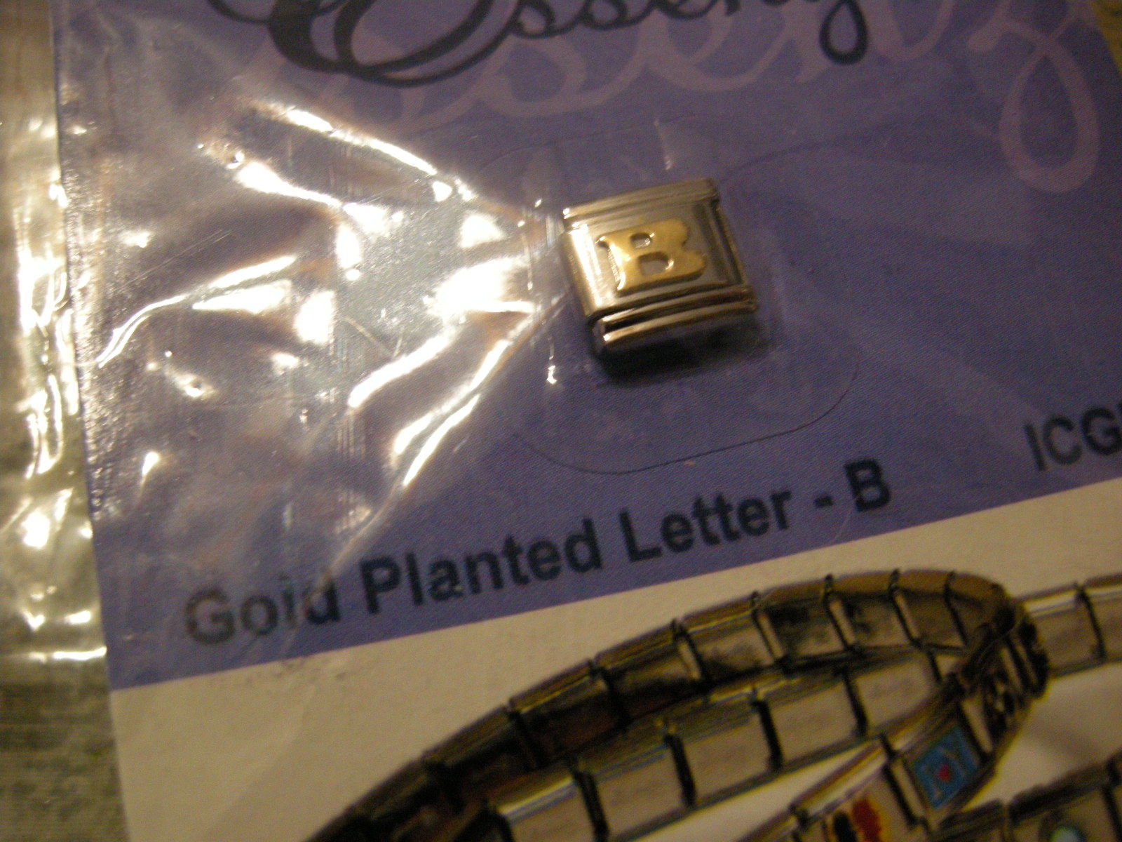 ESSENZA GOLD PLATED ITALIAN CHARM - LINKS TOGETHER MAKES A BRACELET - LE... - $0.98