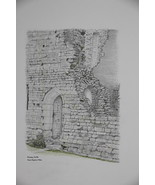 Nunney castle doorway. Nunney. Medieval castle. English castle. Pencil d... - £47.54 GBP