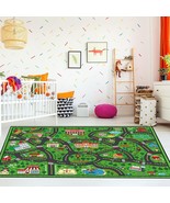 Kids Carpet Playmat Rug 4 X 6 Ft Player Car Rug, City Life Traffic Road,... - $1,047.76 MXN