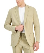 Alfani Patch Pocket Blazer Men&#39;s 2XL 48-50R Twill Beige Alfatech Notch L... - $822.99 MXN