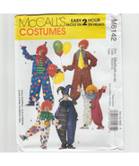 Pattern Costume Halloween McCalls 6142 Adult Size Medium 34-36 Clowns Je... - £5.98 GBP