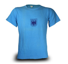 1980s German army sports t-shirt military bundeswehr t shirt blue sky ve... - £5.46 GBP