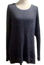 Lucky Brand Womens Pullover Sweater Size M Blue Long Sleeve - £8.59 GBP