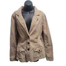 VTG Levis Strauss Signature Women&#39;s Tan Corduroy Button Blazer Jacket Size XL - £27.68 GBP