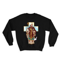 Saint Ludger : Gift Sweatshirt Catholic Church Bishop Cathedral Goose Christian  - £23.14 GBP