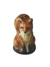 Franklin Mint Friends of Forest Animal Thimble 1982 Vtg Figurine Red Fox... - $24.70
