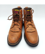Ariat 31080 Cascade Kiltie Womens 9.5 B Leather Work Boots Western Ranch Lace Up - $33.37