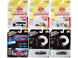 Pop Culture 2020 Set of 6 Cars Release 1 1/64 Diecast Cars Johnny Lightning - £43.19 GBP