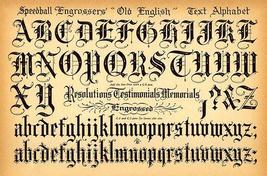 Speedball Pen - Old English Text Alphabet - 1957 - Lettering Calligraphy Poster - £26.37 GBP