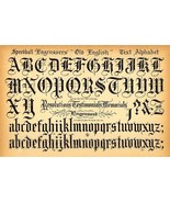 Speedball Pen - Old English Text Alphabet - 1957 - Lettering Calligraphy Poster - £26.37 GBP