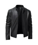 New Men Stylish Black Jacket Leather Handmade Genuine Lambskin Motorcycl... - $2,148.12 MXN+