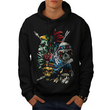 Wellcoda Native American USA Mens Hoodie, Warrior Casual Hooded Sweatshirt - £25.96 GBP+