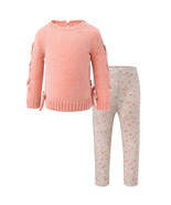 DKNY Kids 2-Piece Chenille Crewneck Sweater With Legging Set Pink 3T - 4T - £16.01 GBP