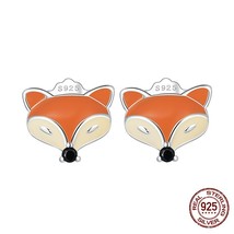 WOSTU 100% 925 Silver Cute Ear Studs Mini Animal Stud Earrings for Women Trendy  - £17.52 GBP