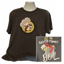 Buc-ees XL Bucky The Beaver Let The Good Times Boil Crawfish T Shirt - £10.51 GBP